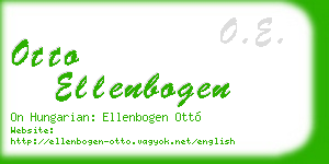 otto ellenbogen business card
