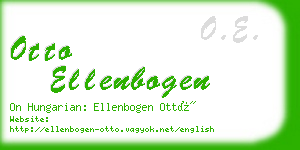 otto ellenbogen business card